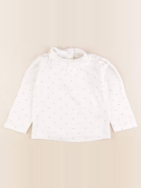 Sous-pull - 36 mois Blanc, or 1 - vertbaudet enfant 