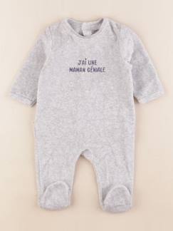 Seconde main-Garçon-Pyjama, surpyjama, dors-bien-Pyjama velours - 3 mois