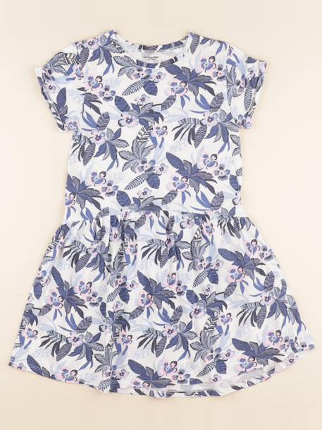 Robe - 10 ans Blanc, bleu 1 - vertbaudet enfant 