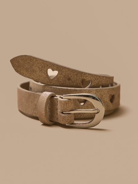 Fille-Ceinture brodée en cuir fille