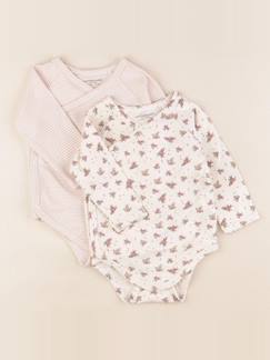 Seconde main-Fille-Body bébé-Lot de 2 bodies en coton - 9 mois