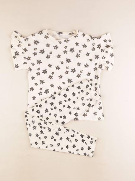 Pyjama coton - 8 ans Beige, noir 1 - vertbaudet enfant 