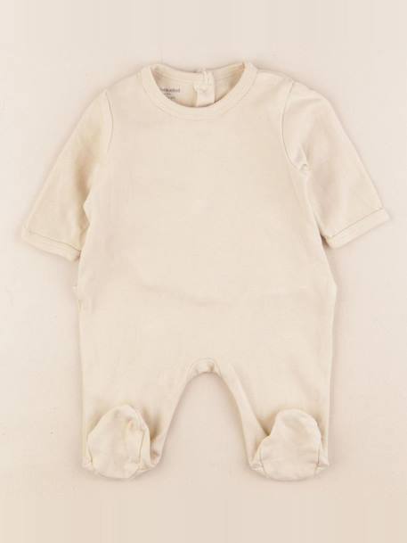 Pyjama coton - 1 mois Beige 1 - vertbaudet enfant 