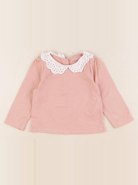 Tee-shirt - 9 mois Rose 1 - vertbaudet enfant 
