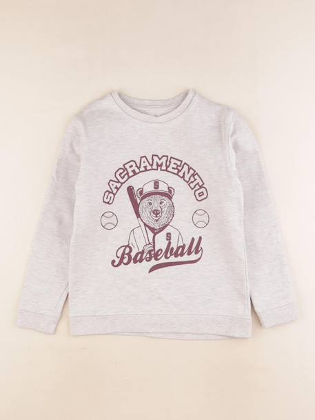 Sweat - 10 ans Gris 1 - vertbaudet enfant 