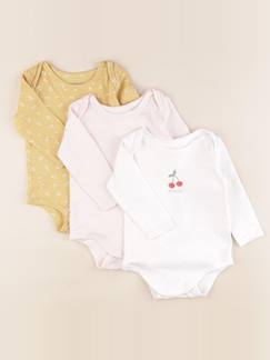 Seconde main-Fille-Body bébé-Lot de 3 bodies en coton - 9 mois