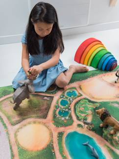 Tapis de jeu enfant "Royaume des Animaux" - fabriqué en France  - vertbaudet enfant