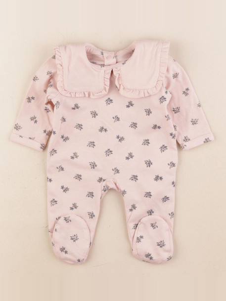 Pyjama coton - 0 mois Rose 1 - vertbaudet enfant 