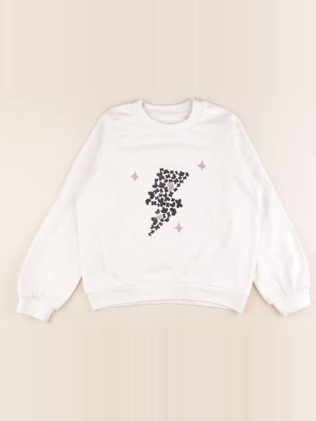 Sweat - 8 ans Blanc 1 - vertbaudet enfant 