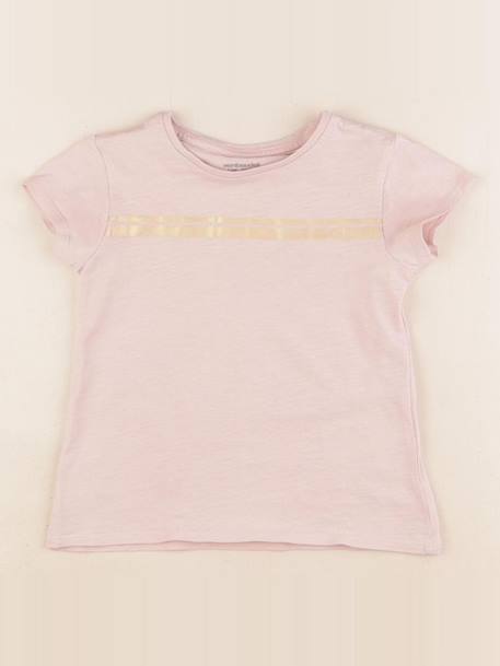 Tee-shirt - 4 ans Rose 1 - vertbaudet enfant 