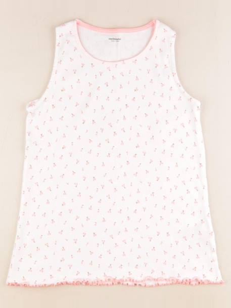 Débardeur - 12 ans Blanc, rose 1 - vertbaudet enfant 