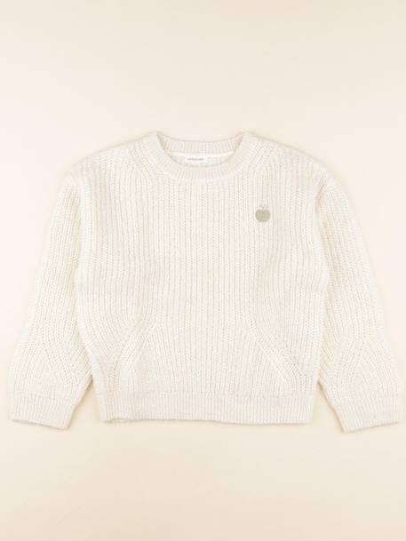 Pull - 8 ans Blanc, or 1 - vertbaudet enfant 