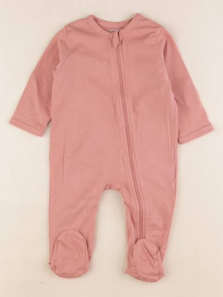 Pyjama coton - 6 mois Rose 1 - vertbaudet enfant 