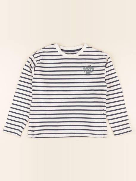 Tee-shirt - 8 ans Blanc, bleu 1 - vertbaudet enfant 