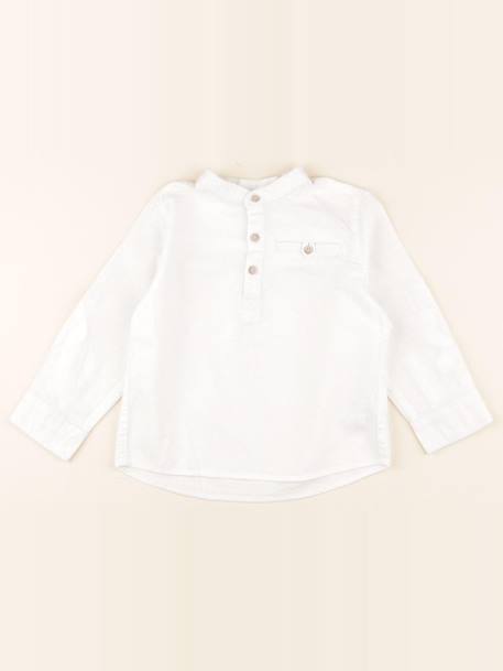 Chemise - 4 ans Blanc 1 - vertbaudet enfant 