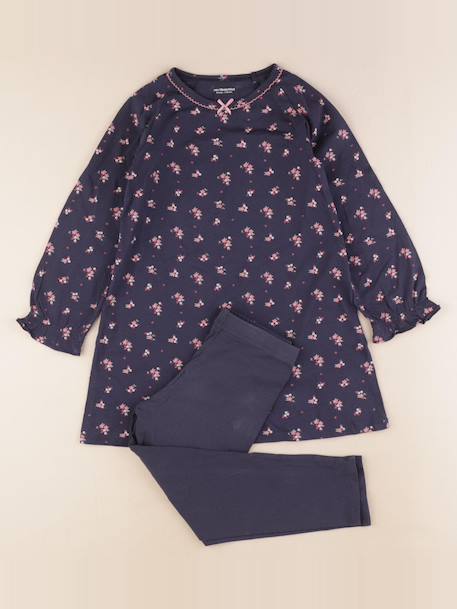 Pyjama coton - 6 ans Bleu, rose 1 - vertbaudet enfant 