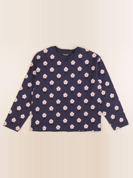 Tee-shirt - 8 ans Bleu, rose 1 - vertbaudet enfant 