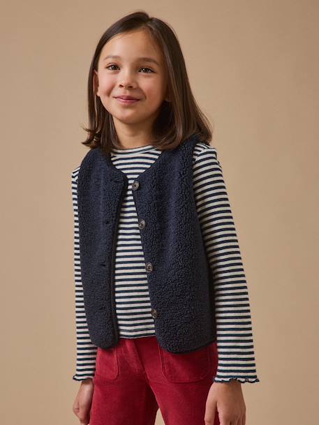 Veste en sherpa - collection junior  - vertbaudet enfant