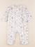 Pyjama velours - 6 mois Blanc, gris 1 - vertbaudet enfant 