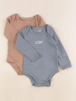 Seconde main-Garçon-Body-Lot de 2 bodies en coton - 12 mois