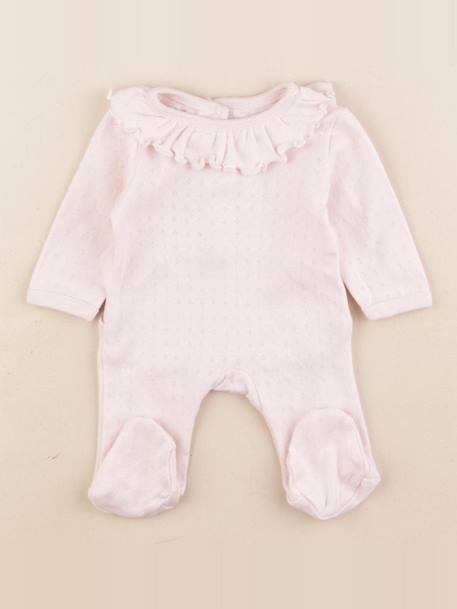 Pyjama coton - 0 mois Rose 1 - vertbaudet enfant 