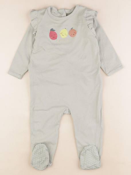 Pyjama coton - 18 mois Vert 1 - vertbaudet enfant 