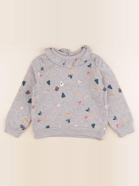 Sweat - 6 ans Gris 1 - vertbaudet enfant 