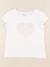 Tee-shirt - 6 ans Blanc, rose 1 - vertbaudet enfant 