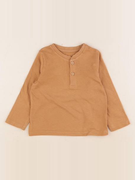Tee-shirt - 18 mois Marron 1 - vertbaudet enfant 