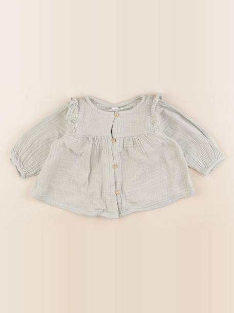 Blouse - 3 mois Vert 1 - vertbaudet enfant 