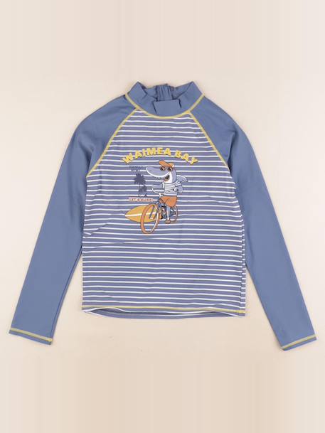 Tee-shirt de bain - 10 ans Bleu 1 - vertbaudet enfant 