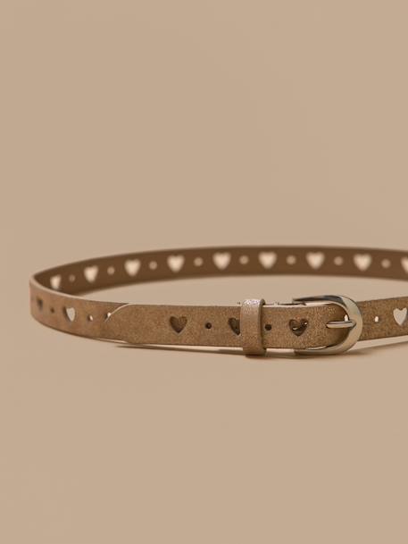 Ceinture brodée en cuir fille Cognac 4 - vertbaudet enfant 