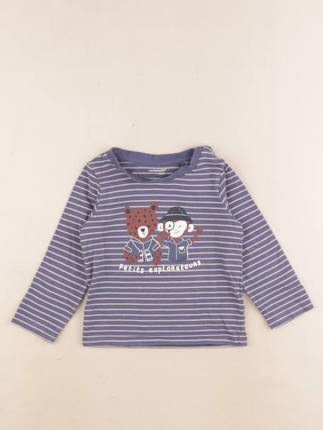 Tee-shirt - 24 mois Bleu 1 - vertbaudet enfant 