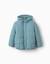 Doudoune avec capuche et doublure en polaire Bleu+Rose+Vert clair 9 - vertbaudet enfant 