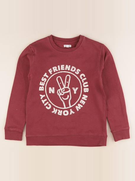 Sweat - 10 ans Rouge 1 - vertbaudet enfant 