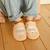 Chaussons bébé cuir souple côme et claire au bal masqué Rose 3 - vertbaudet enfant 