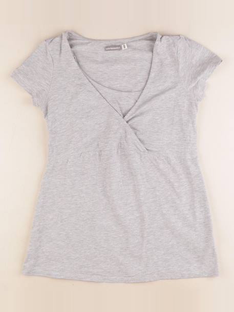 Tee-shirt grossesseallaitement - 34 à 36 Gris 1 - vertbaudet enfant 