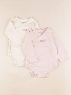 Seconde main-Fille-Body bébé-Lot de 2 bodies en coton - 9 mois
