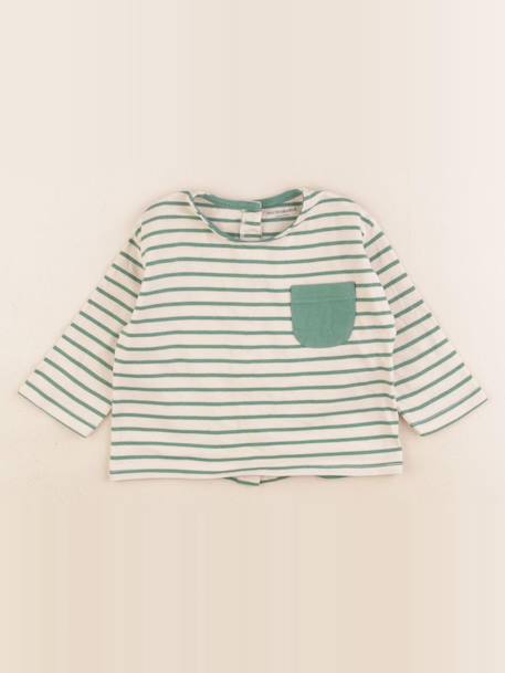 Tee-shirt - 9 mois Vert 1 - vertbaudet enfant 