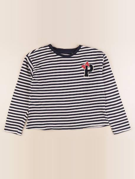 Tee-shirt - 10 ans Blanc, bleu 1 - vertbaudet enfant 