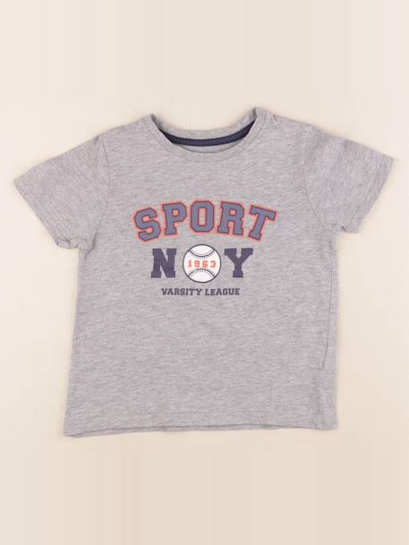 Tee-shirt - 5 ans Gris 1 - vertbaudet enfant 