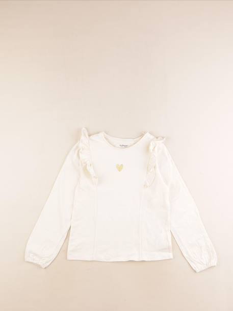 Tee-shirt - 8 ans Beige 1 - vertbaudet enfant 