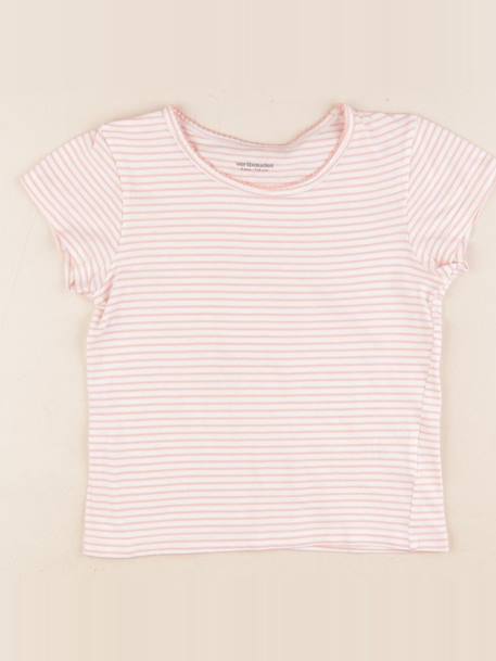 Maillot de corps - 6 ans Blanc, rose 1 - vertbaudet enfant 