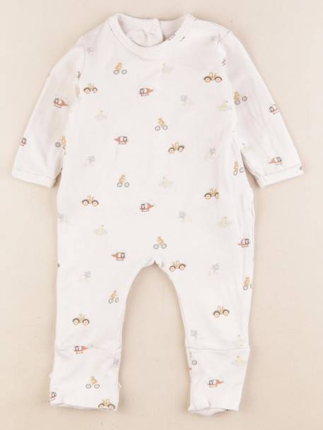 Pyjama coton - 1 mois Beige 1 - vertbaudet enfant 