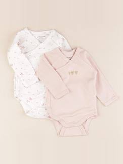 Seconde main-Fille-Body bébé-Lot de 2 bodies en coton - 3 mois