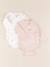 Lot de 2 bodies en coton - 3 mois Blanc, rose 1 - vertbaudet enfant 