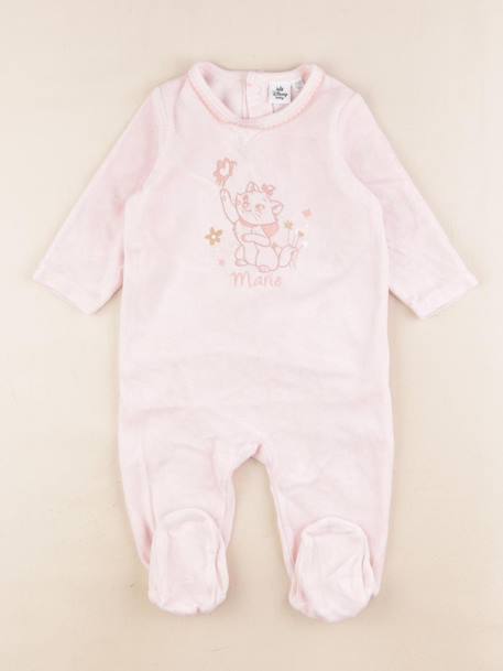 Pyjama velours - 9 mois Rose 1 - vertbaudet enfant 