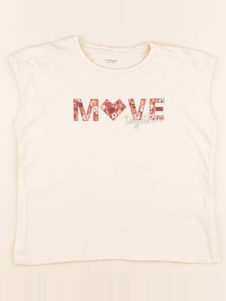 Tee-shirt - 10 ans Beige 1 - vertbaudet enfant 