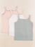 Lot de 3 maillots de corps - 3 ans Blanc, rose, vert 1 - vertbaudet enfant 