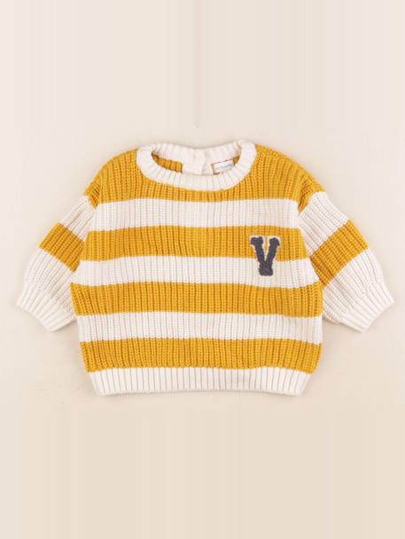 Pull - 6 mois Blanc, jaune 1 - vertbaudet enfant 